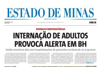Confira a capa do Estado de Minas do dia 5/6/2025