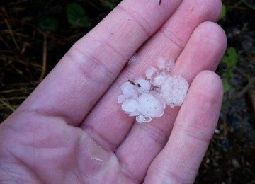 No Brasil, por exemplo, estados como Minas Gerais, São Paulo, Paraná, Santa Catarina e Rio Grande do Sul registram episódios frequentes de chuva de granizo. -  (crédito: Wikimedia Commons/	Rubbish computer)