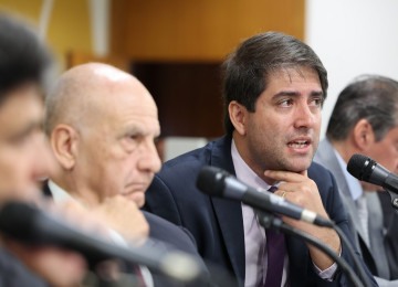 Fábio Baccheretti durante prestação de contas na Assembleia Legislativa -  (crédito: Luiz Santana/ALMG)
