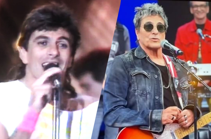 Evandro Mesquita - Nasceu no Rio de Janeiro em 19/2/1952. Cantor, compositor e ator, vocalista da banda Blitz. Começou a carreira em 1972. 
-Reprodução