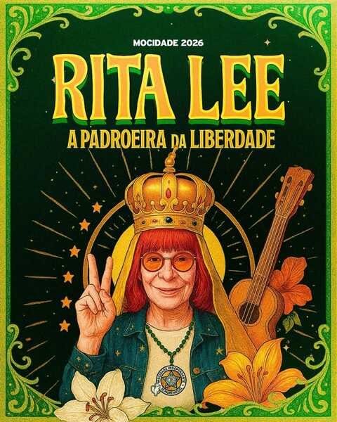 A escola de samba fez o anÃºncio oficial do enredo â??Rita Lee, a padroeira da liberdadeâ?, que homenageia a artista enfatizando nÃ£o sÃ³ a obra musical como tambÃ©m os legados estÃ©tico e musical da cantora paulistana. 
