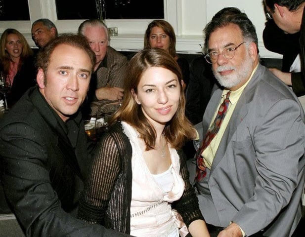 Coppola é uma família que tem o premiado cineasta Francisco Ford Coppola (tio de Nicolas) e a também diretora de cinema Sofia Coppola (prima). Entre os parentes há outros artistas, como o músico Carmine Coppola. 
