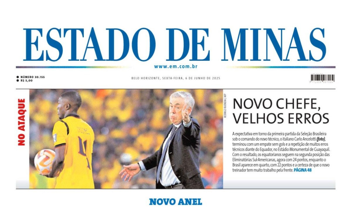 Estado de Minas - (crédito: Capa do Estado de Minas)