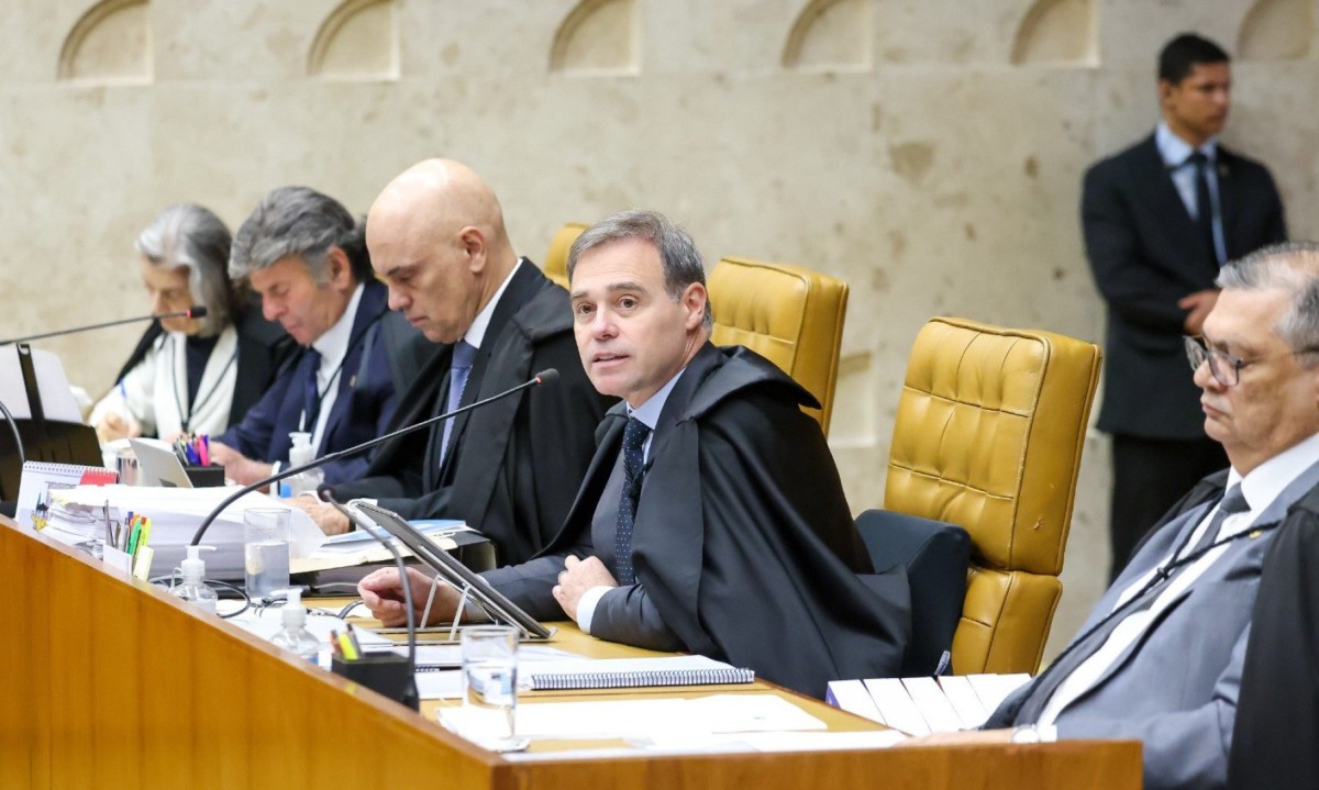 Ministros da Suprema Corte estão julgando as responsabilidades das redes sociais e quando devem derrubar conteúdos considerados criminosos ou ofensivos -  (crédito: Gustavo Moreno/STF)