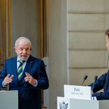 Lula afirmou que a comunidade internacional deve dizer basta à campanha militar israelense em Gaza  -  (crédito: Ricardo Stuckert / PR)