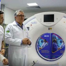 Tomógrafo realiza 1,2 mil exames ao mês, podendo atingir cerca de 15 mil tomografias ao ano Tomógrafo realiza 1,2 mil exames ao mês, podendo atingir cerca de 15 mil tomografias ao ano