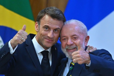 Na França, governo Macron é aprovado por apenas 26% da população -  (crédito: Reuters)