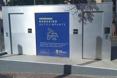 Banheiro autolimpante começa a funcionar nesta sexta-feira (6/5), na Praça Raul Soares. Iniciativa da Prefeitura de Belo Horizonte -  (crédito: PBH Divulgação)