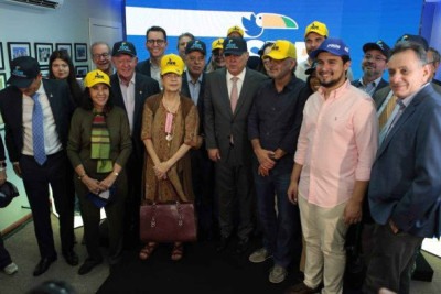 Em convenção híbrida, tucanos aprovaram a fusão com o Podemos -  (crédito: PSDB/Divulgação)