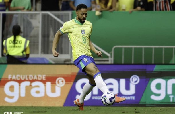 MATHEUS CUNHA  - Conseguiu entrar ocupando bem um espaço que estava esvaziado do jogo. Trouxe mais volume para o ataque, mas não conseguiu aparecer muito. Nota: 5,5 - Foto: Rafael Ribeiro/CBF