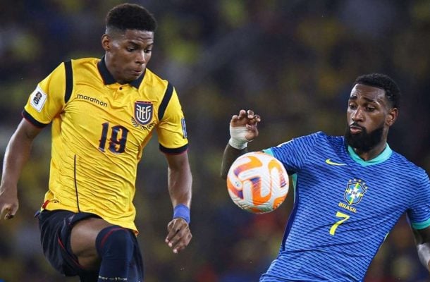 GERSON - Ao contrário de suas últimas atuações, não conseguiu ter destaque ao longo da partida. Apareceu até bem em momentos de defesa, mas não conseguiu ter tanta criação. Nota: 5 - Foto: Divulgação/Conmebol
