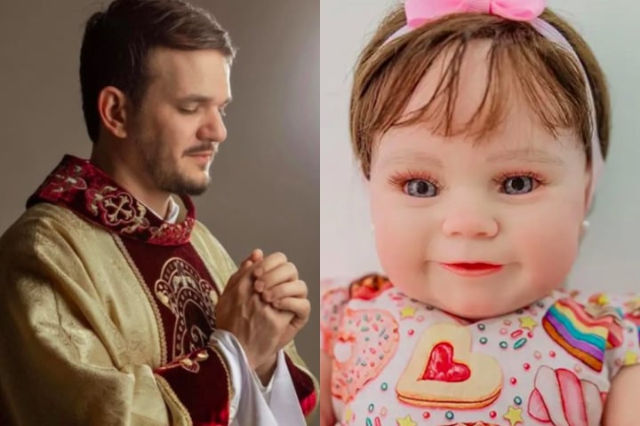 O padre ainda disse que acha os bebês reborn assustadores e que não conseguiria dormir com uma boneca dessas por perto. "Nós estamos vivendo uma geração de adultos infantilizados”, finalizou.