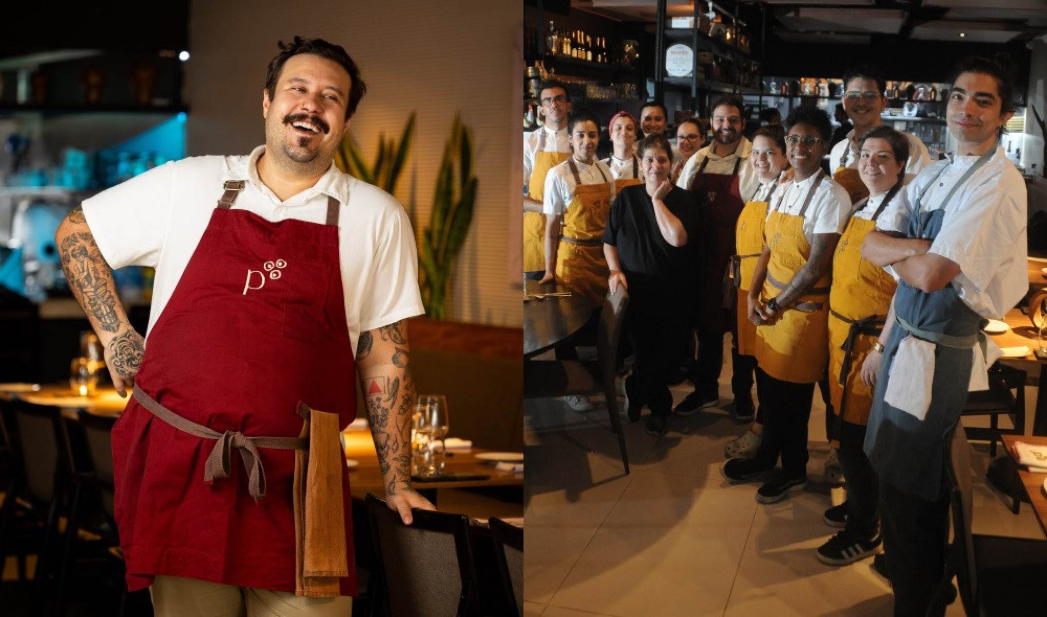 O chef proprietário do restaurante Pacato e o bar Pirex, Caio Soter, coordena uma equipe de 50 funcionários
