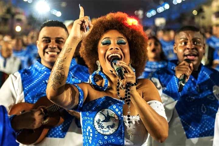 "A comunidade e a escola que vão me dar e, eu estou aqui somente pra emprestar minha voz para a grande responsabilidade que é substituir o meu mestre Neguinho da Beija-Flor", salientou.