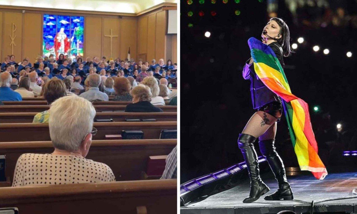 Coral cantou 'Born this way', conhecido hino LGBT de Lady Gaga -  (crédito: Reprodução / TikTok / Rede Globo)