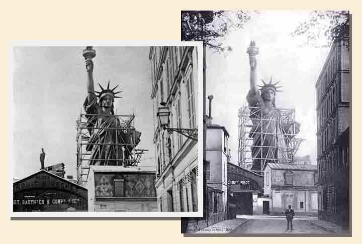 A ideia da estátua nasceu em 1865, quando o historiador e abolicionista francês Édouard de Laboulaye propôs um monumento para comemorar o centenário da independência dos EUA (1876). A perseverança da democracia americana e a libertação dos escravos do país. 