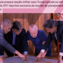 Foto de Lula com mapa-múndi invertido não tem relação com plano militar
