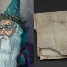 Manuscrito ‘oculto’ há 700 anos traz revelações sobre mago de ‘Rei Arthur’ - Montagem/Wikimedia Commons/Reprodução