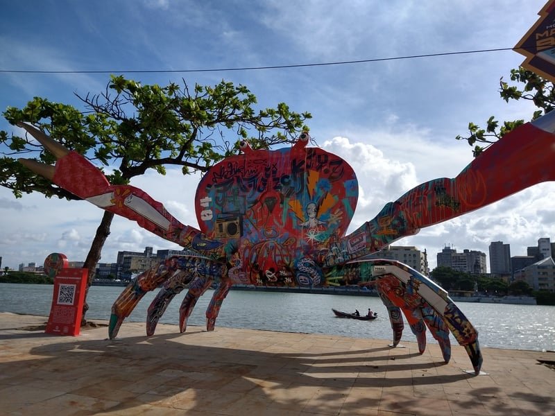O caranguejo é o animal símbolo do movimento Manguebeat. Uma forma de contracultura, que surgiu a partir de 1991, em Recife, e se destaca pela combinação original de diversos gêneros musicais, unindo ritmos regionais, como o maracatu, o rock, hip hop, funk e a música eletrônica.