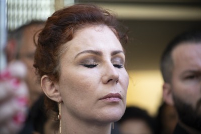  Deputada federal Carla Zambelli concede entrevista coletiva na sede do PL em Moema (SP)
       -  (crédito:  Nino Cirenza/Ato Press/Folhapress)
