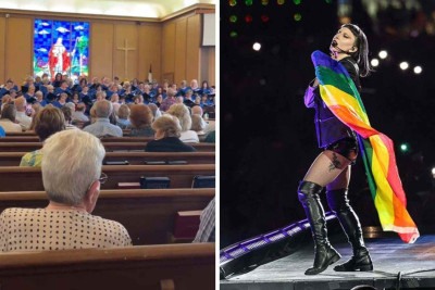 Coral cantou 'Born this way', conhecido hino LGBT de Lady Gaga -  (crédito: Reprodução / TikTok / Rede Globo)