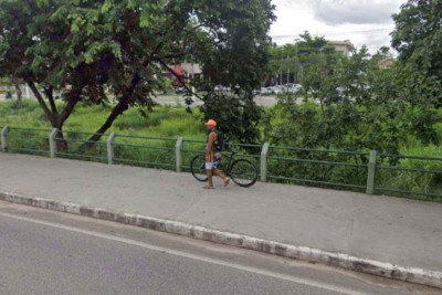 Corpo foi encontrado no leito do Rio Betim, na Grande BH -  (crédito: Reprodução/Google Maps)