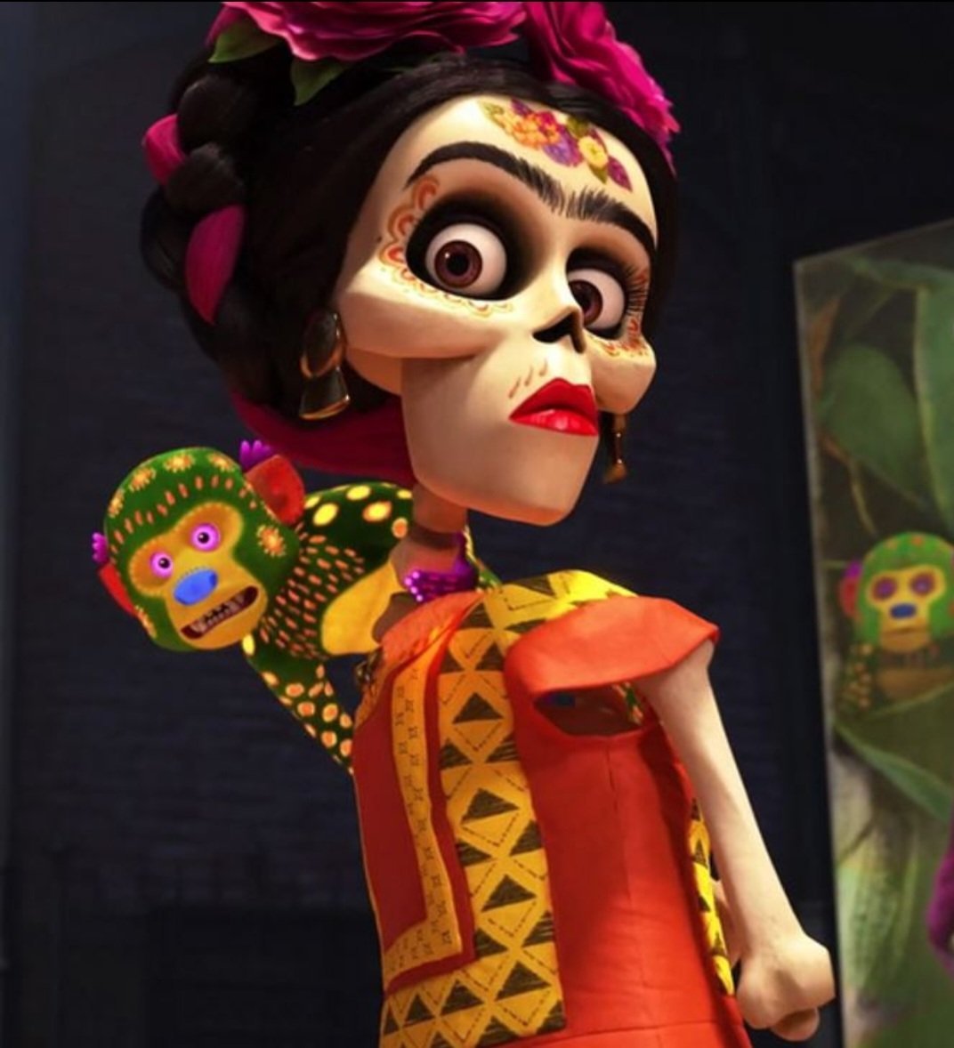 Tanto que, na animação "Coco" ("Viva; A Vida é Uma Festa", no Brasil), ela é retratada no mundo dos mortos.