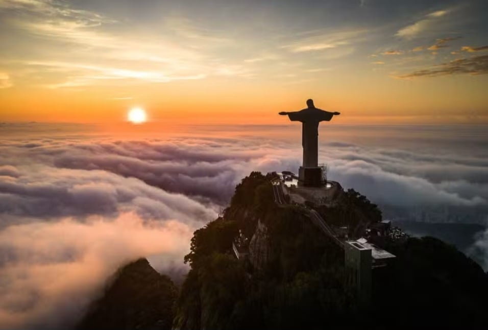 Foto deslumbrante do Cristo Redentor vence prêmio de fotografia