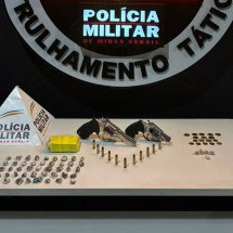 Irmãos com passagens pela polícia são presos por tráfico em Minas - PMMG/Divulgação