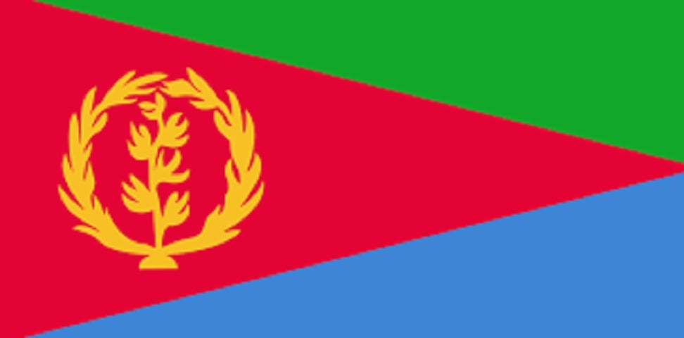 7° lugar: Eritreia, no nordeste da África. Fazia parte da Etiópia e, após cerca de 30 anos batalhando por sua liberdade, o país conseguiu se tornar independente, em 1993.