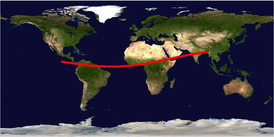 O engenheiro da NASA, David Rankin, sugeriu um "corredor da morte" com possíveis áreas de impacto que incluiria partes da América do Sul, Sul da Ásia, Mar Arábico e Norte da África.