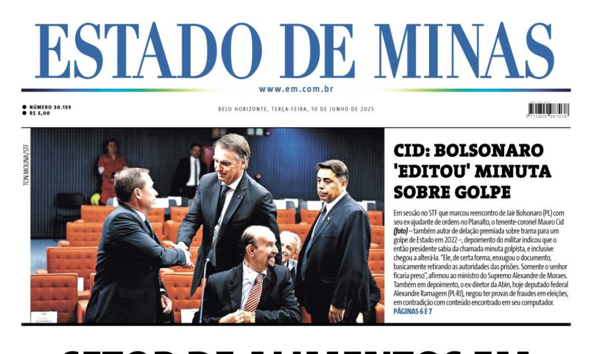 Estado de Minas - (crédito: Capa do Estado de Minas)