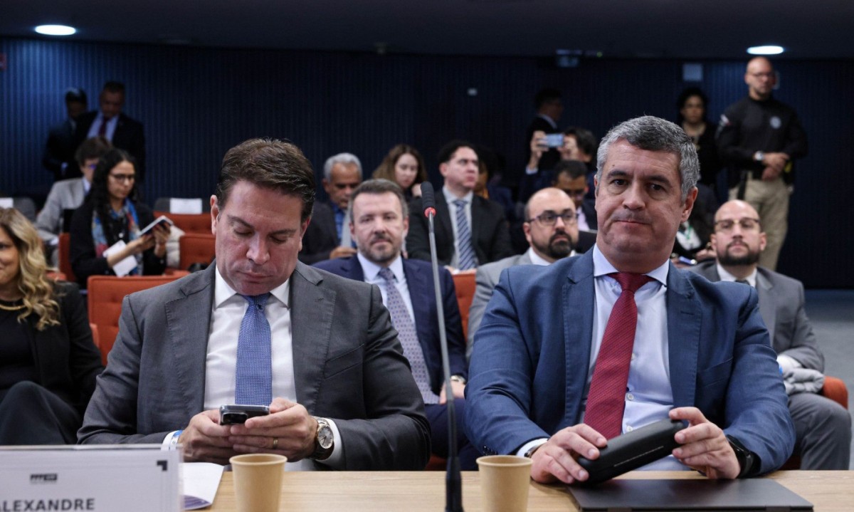 Delegado federal licenciado e deputado federal Alexandre Ramagem é o segundo dos réus a ser interrogado pelo STF -  (crédito: Ton Molina/STF)