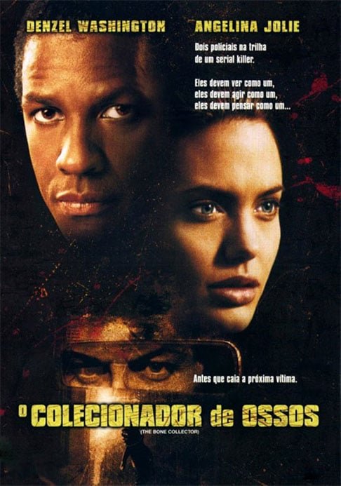 Um dos papéis de destaque de Angelina foi ao lado de Denzel Washington em "O Colecionador de Ossos" (1999), mistura de drama, suspense e policial, que lhe rendeu muitos elogios do público e da crítica. 
