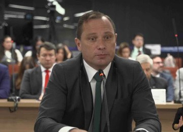 Mauro Cid presta depoimento ao STF  -  (crédito: STF/TV JUSTIÇA)
