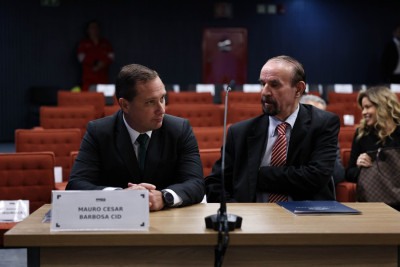 O ajudante de ordens do ex-presidente Jair Bolsonaro, o tenente-coronel Mauro Cid prestou depoimento no Supremo Tribunal Federal por uma tentativa de golpe de Estado -  (crédito: Ton Molina/STF)