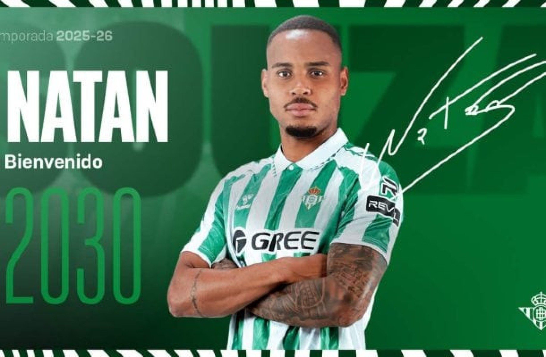 Betis anuncia a contratação em definitivo do zagueiro Natan, ex-Flamengo