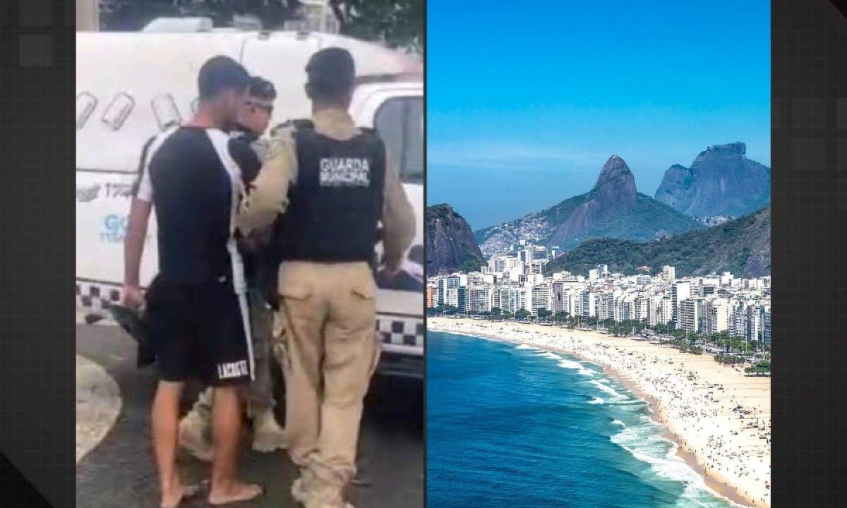 Ambulante foi detido por cobrar valor abusivo por dois milhos, R$ 300, na praia de Copacabana, no Rio de Janeiro -  (crédito: reprodução/redes sociais - Arquivo/Rádio Tupi)