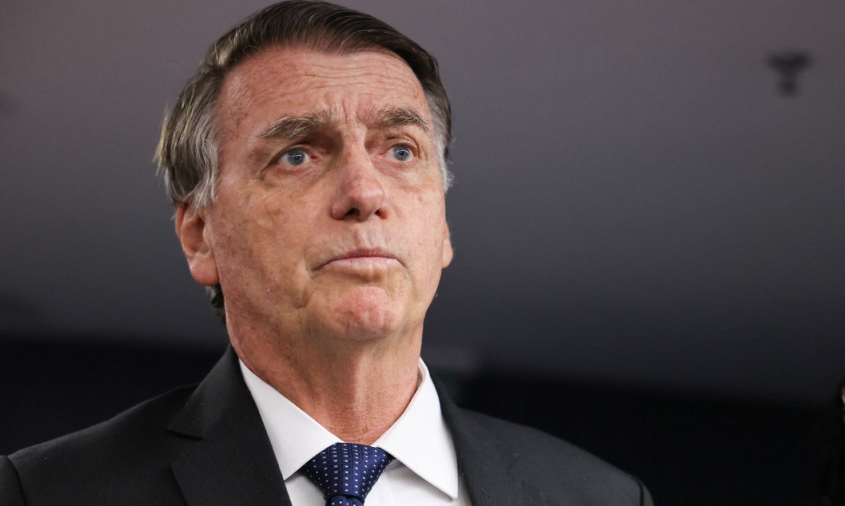O ex-presidente Jair Bolsonaro presta depoimento em inquérito ao Supremo Tribunal Federal em julgamento por tentativa de golpe de Estado -  (crédito: Ton Molina/STF)