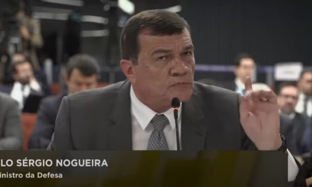 Ex-ministro da Defesa, Paulo Sérgio Nogueira
 -  (crédito: TV JUSTIÇA/REPRODUÇÃO)