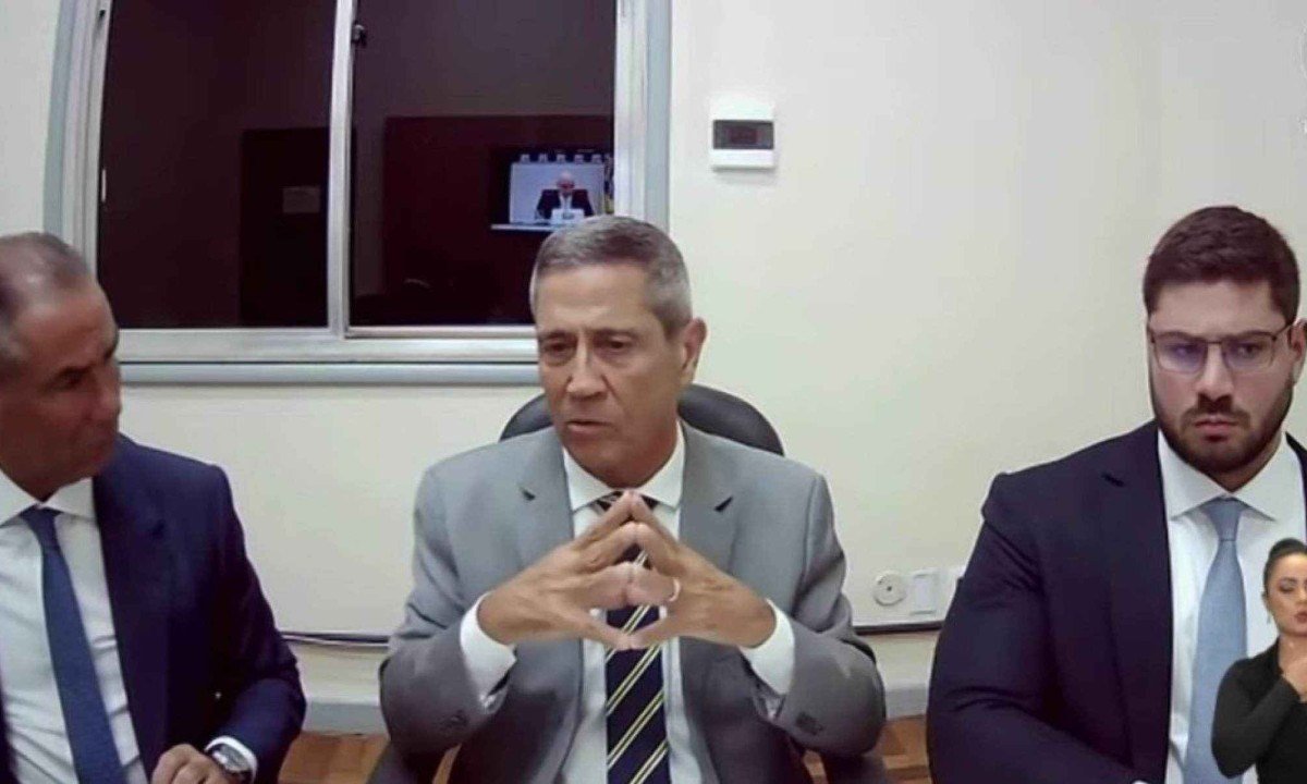 Braga Netto d&aacute; depoimento por videochamada antes do julgamento -  (crédito: STF/REPRODU&Ccedil;&Atilde;O)