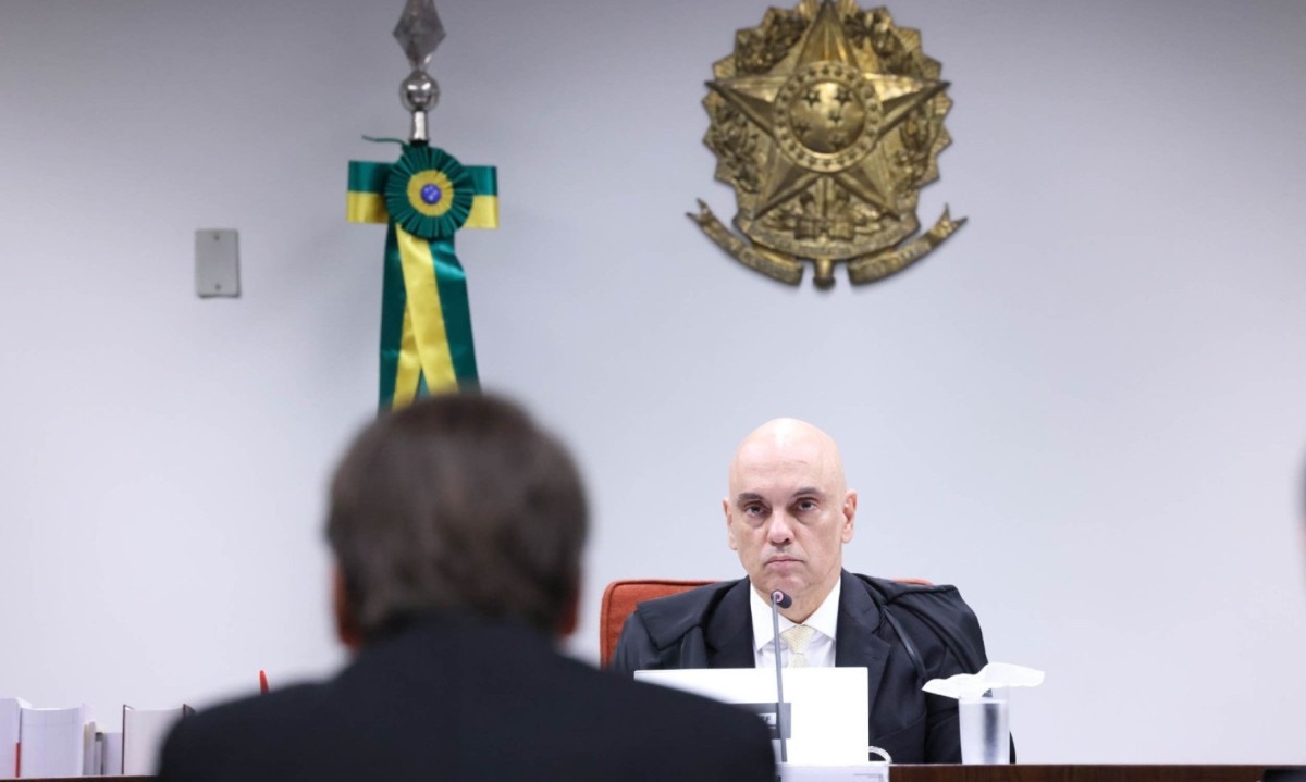 O ministro Alexandre de Moraes acompanhou todos os depoimentos dos r&eacute;us do &quot;n&uacute;cleo central&quot; da tentativa de golpe de Estado em 2022 -  (crédito: Antonio Augusto/STF)