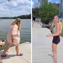 Tiktoker é banida após pagar para mulher pular em lago e deixá-la se afogar - Reprodução