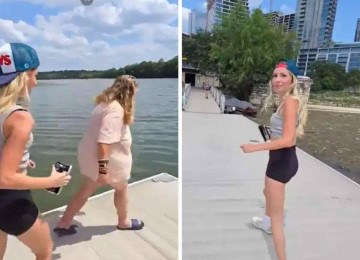  Natalie Reynolds foi duramente criticada após deixar mulher se afogar em vídeo -  (crédito: Reprodução)