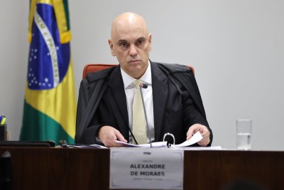 Moraes voltou a ironizar situação com advogado de defesa de General Heleno -  (crédito:  Ton Molina/STF)