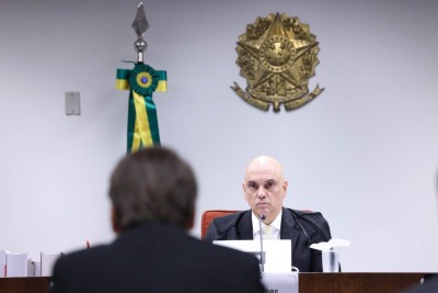 O ministro Alexandre de Moraes acompanhou todos os depoimentos dos réus do "núcleo central" da tentativa de golpe de Estado em 2022 -  (crédito: Antonio Augusto/STF)