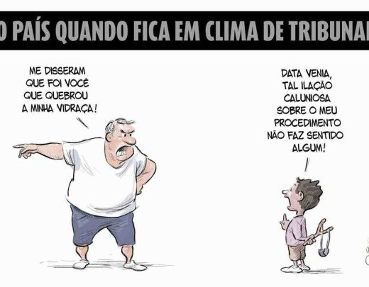 vidraça quebrada -  (crédito: Quinho)