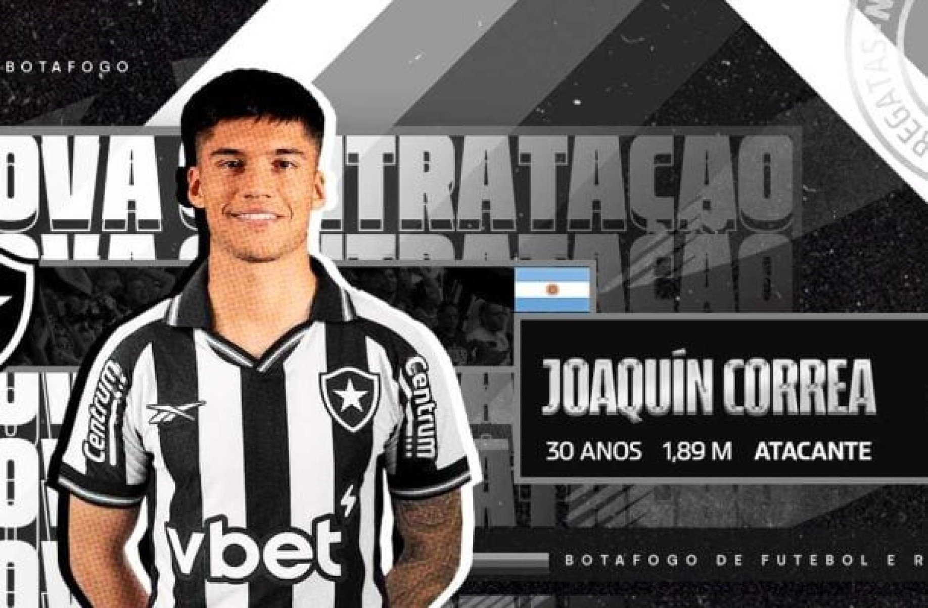 Botafogo anuncia contratação de Joaquín Correa