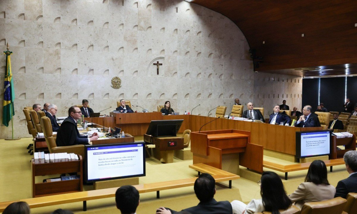 Supremo Tribunal Federal formou maioria para que seja ampliada a responsabilidade das redes sociais por conte&uacute;do postado por usu&aacute;rios -  (crédito: Ton Molina/STF)