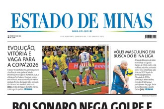 Capa impressa do Estado de Minas de 11/6/2025